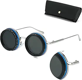 Feito à mão Nd-400 9 engrenagens redondo polarizado ajustável escurecimento óculos de sol masculino feminino filtro mergulho pesca