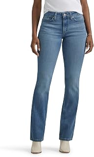 LEE Women's Legendary Mid Rise Bootcut Jeans - Regular Fit, Comfortable Durable Denim for Everyday Wear