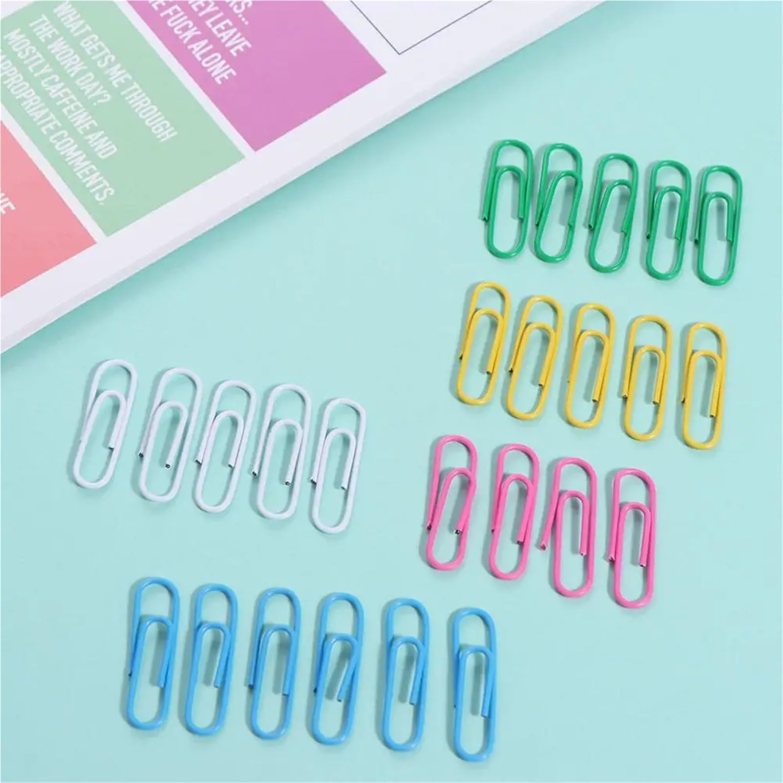 Graffette a forma di 3000 PZ Mini Creativo Metallo Graffette Colorate Legatura Segnalibro Clip Legante Lega