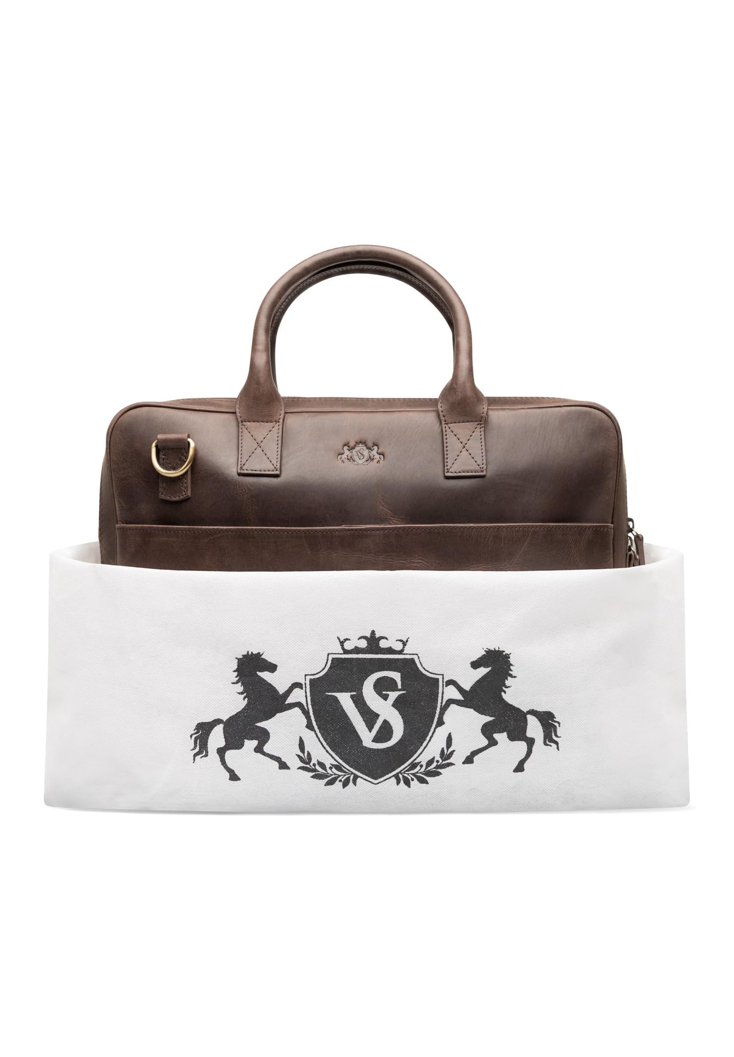 SID & VAIN Sac Ordinateur Portable Cuir véritable 15 Pouces Aden Mallette Professionnelle bandoulière Grand pour Hommes Serviette de Travail Etudiante Marron
