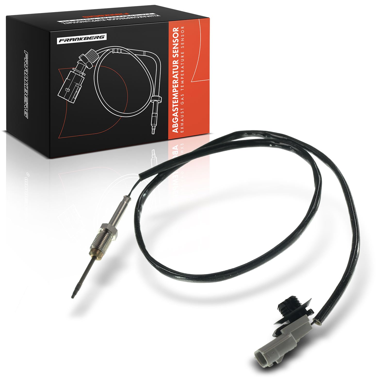 Frankberg Sensore temperatura gas di scarico 2-Poli Compatibile con Megane III Grandtour KZ0/1 Laguna III Grandtour KT0/1 Laguna III BT0/1 Laguna Coupé DT0/1