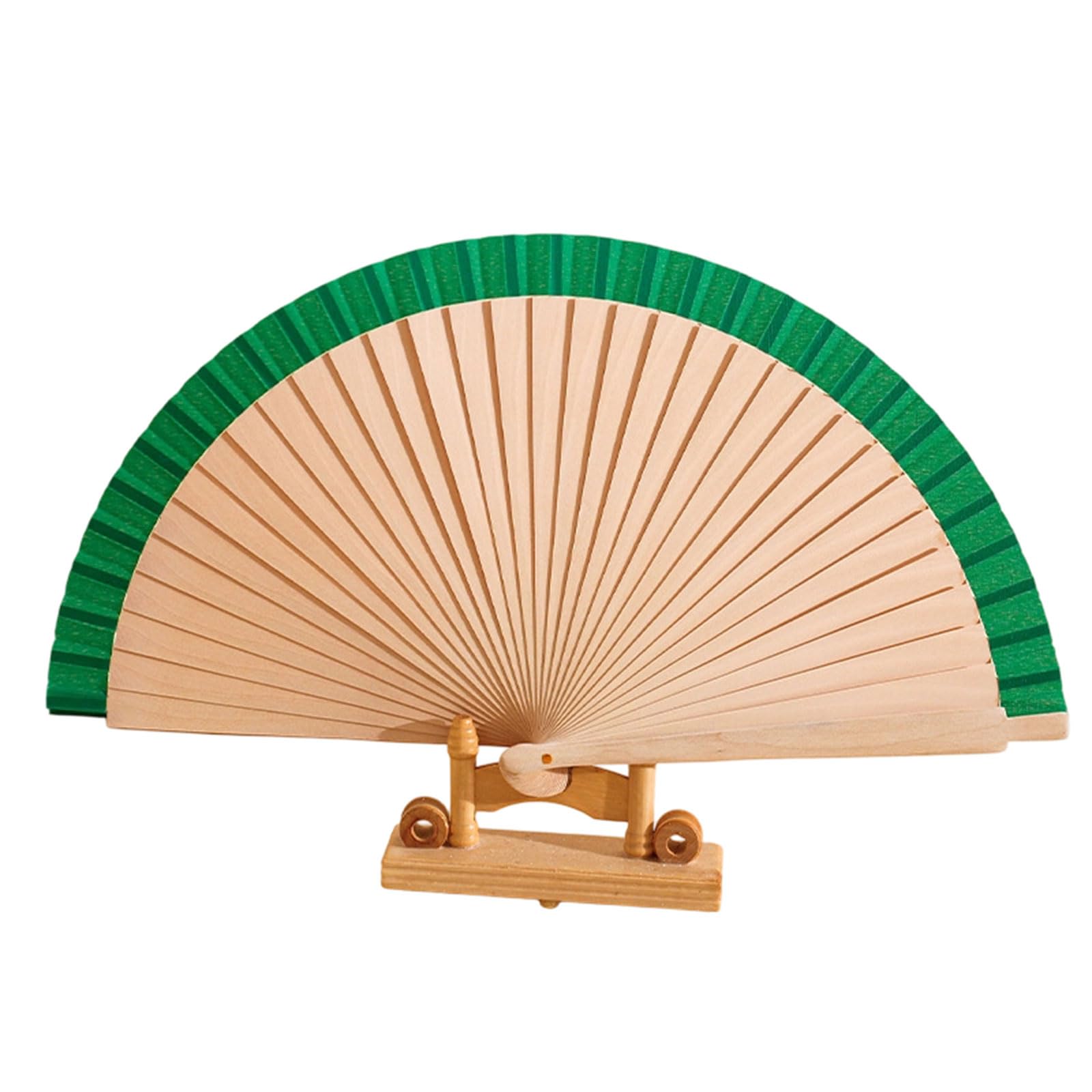 carotoe Handheld Simple Wood Hand Fan Decorative Hand Fan for Wedding Bridal Shower Birthday Party Gift Wooden Folding Fanned Decorative Foldable