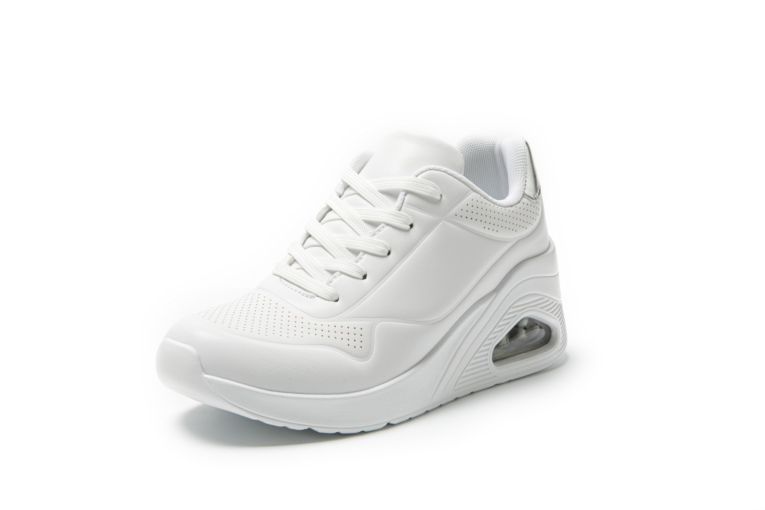 Baskets femme chaussures de marche compensées avec lacets casual - 6