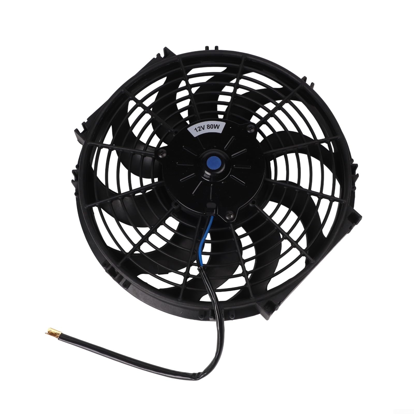 HpLive Ventilateur à condensateur à lame incurvée 12 V 80 W pour systèmes de refroidissement avec 10 pales de ventilateur, diamètre 30,5 cm