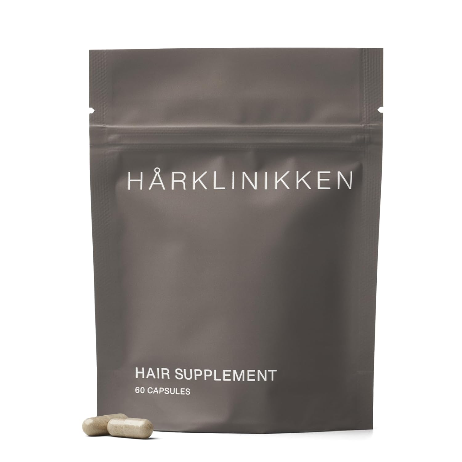 Harklinikken Hair Supplement - 60 Capsules - Visibly Thicker, Denser Hair in 3+ Months - Suitable for Men & Women