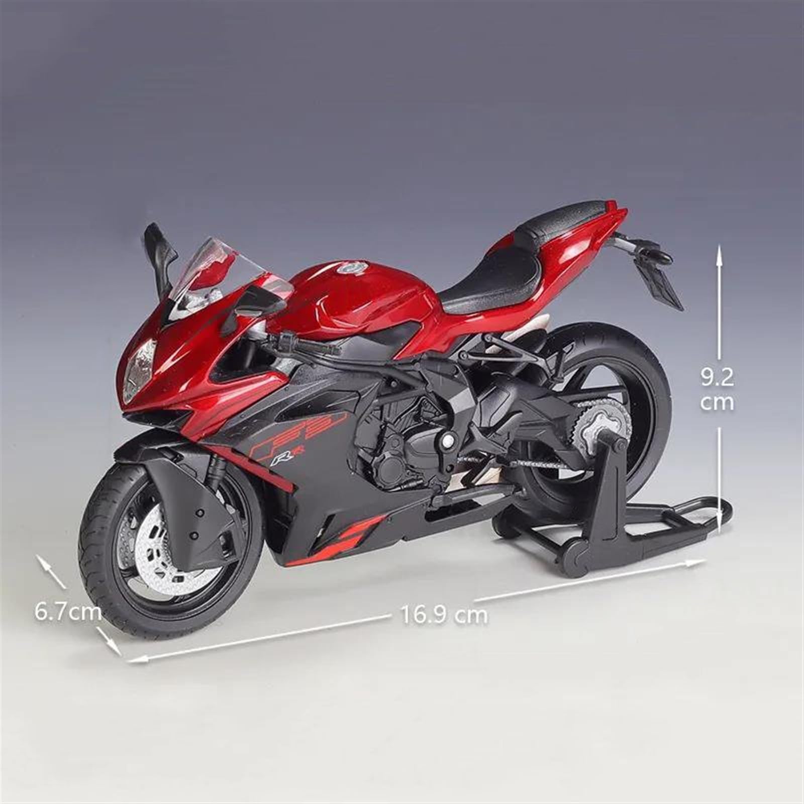 Modello 1/12 Per Mv Agusta F3RR 2022 Moto Modello In Lega Giocattolo Regalo(Red)