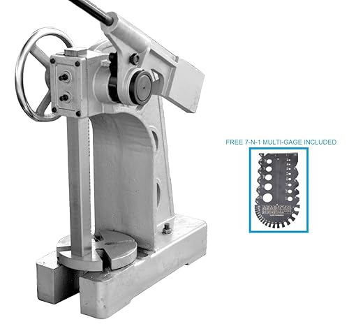 Miniatura 3 de HHIP 8600-3055 Prensa de eje de trinquete de 3 toneladas con medidor múltiple