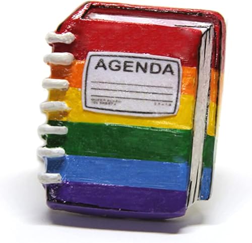 Gay Pride Pin “Gay Agenda” | LGBT Pin Gift for Couples | Love Wins Queer Pin