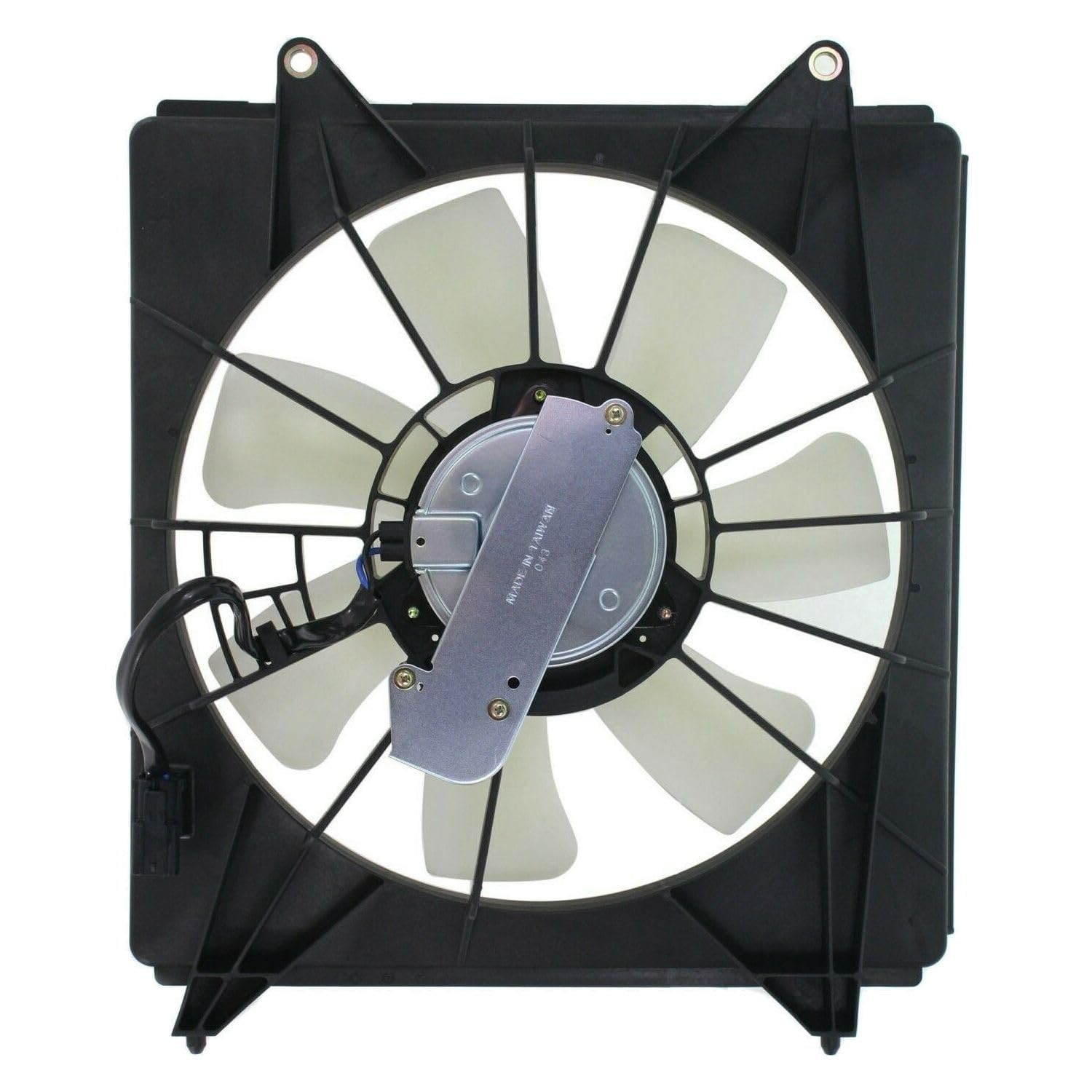 JUANQIAPAS Radiator Cooling Fan Right Passenger Side Assembly for Honda for Accord 2.4L 2013-2017 12268413 HO3113134 230-0513