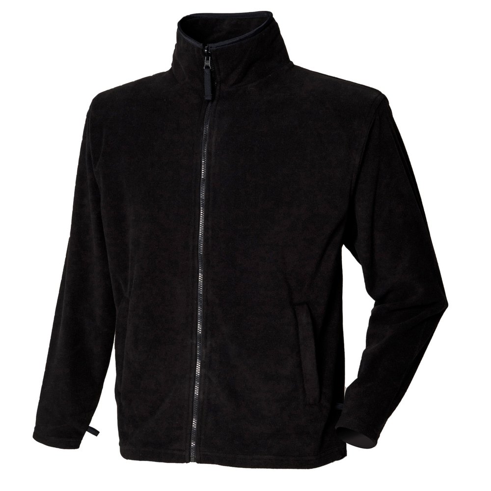 Henbury Men's Black Micro Fleece Jacket Xl