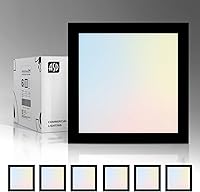 Vista 25 de ASD Luz LED de montaje empotrado cuadrada de 9 pulgadas, 18 W, 1270 lúmenes, 3000-5000 K, 120 V, 3CCT, regulable, ultra delgada, con certificación