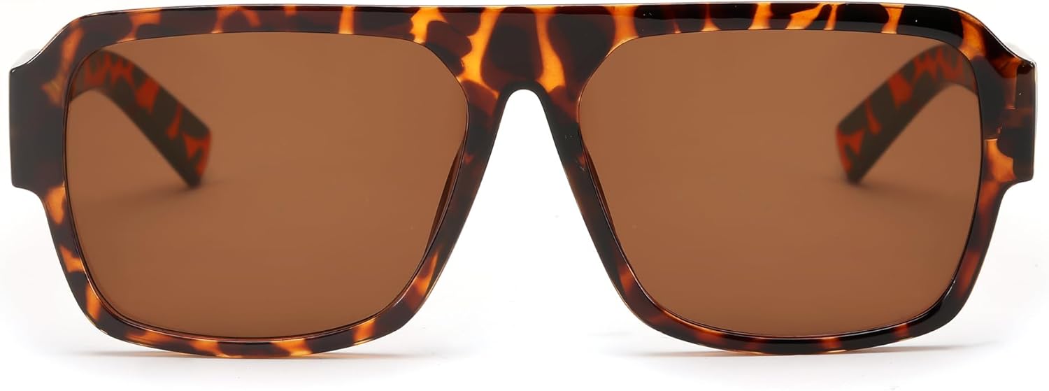 FEISEDY Square Sunglasses for Women Men Rectangle Classic Sunglasses Designer Thick Frame Shades Sun Glasses UV400 B0166 - Image 2