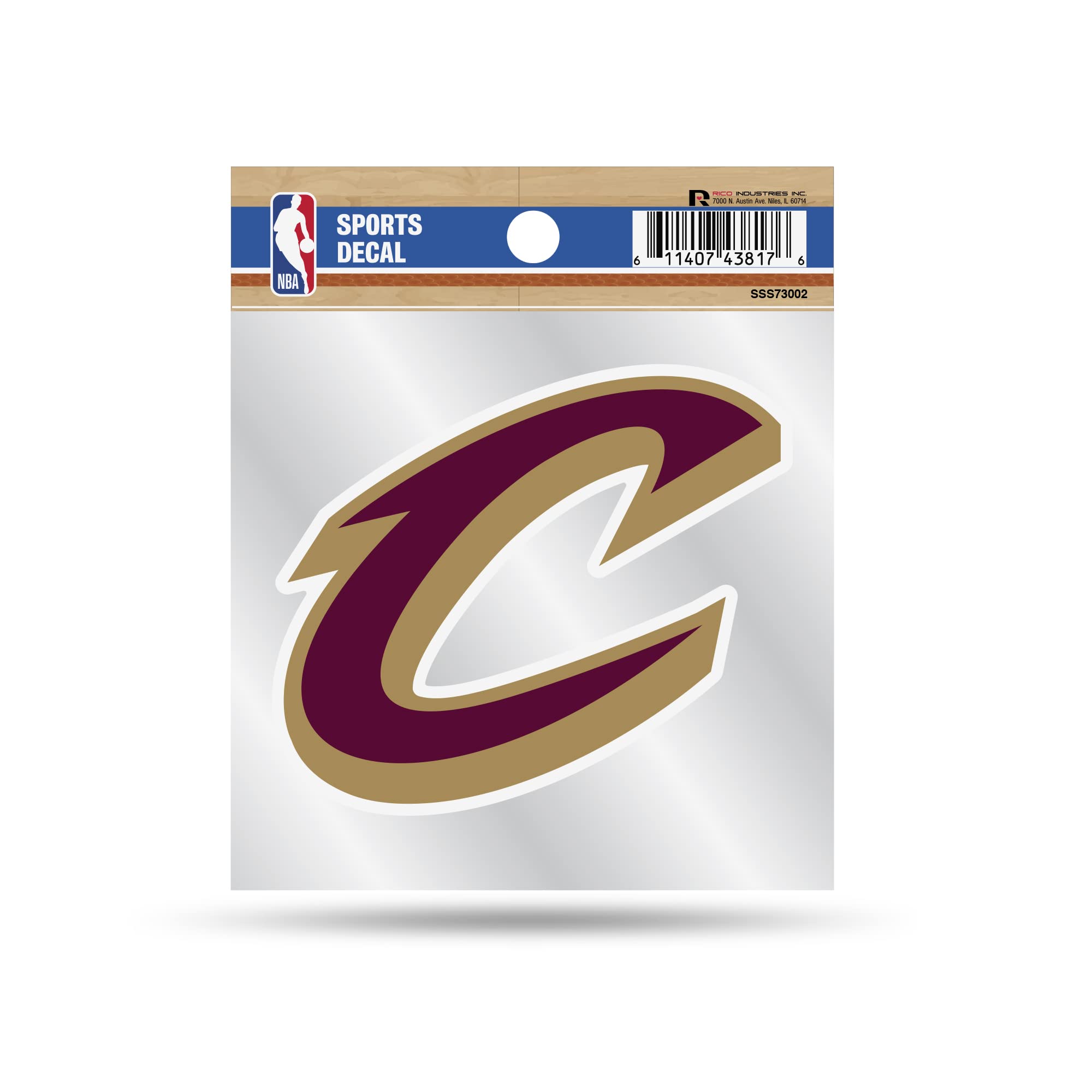 Rico Industries NBA Basketball Cleveland Cavaliers 4" x 4" Decal - auto accessories | Mubboo