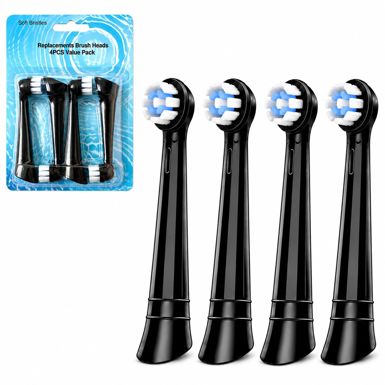 Spazzole di ricambio compatibili con Oral B iO, testine per spazzolino da denti iO compatibili serie 2/3/4/5/6/7/8/9/10, pulizia morbida delle gencive, 72 confezioni