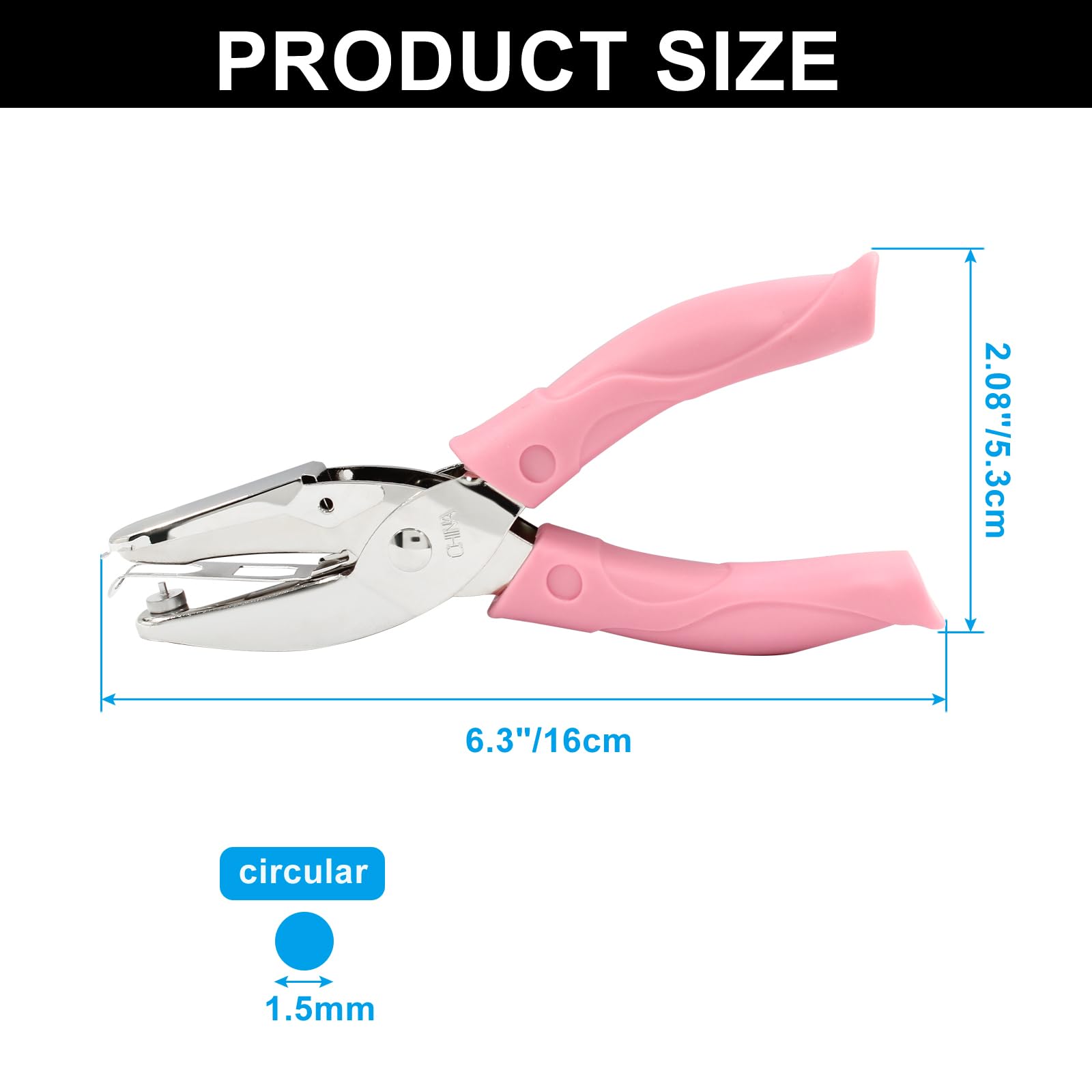 Murtenze 1 Pack Single Hole Punch 1/16