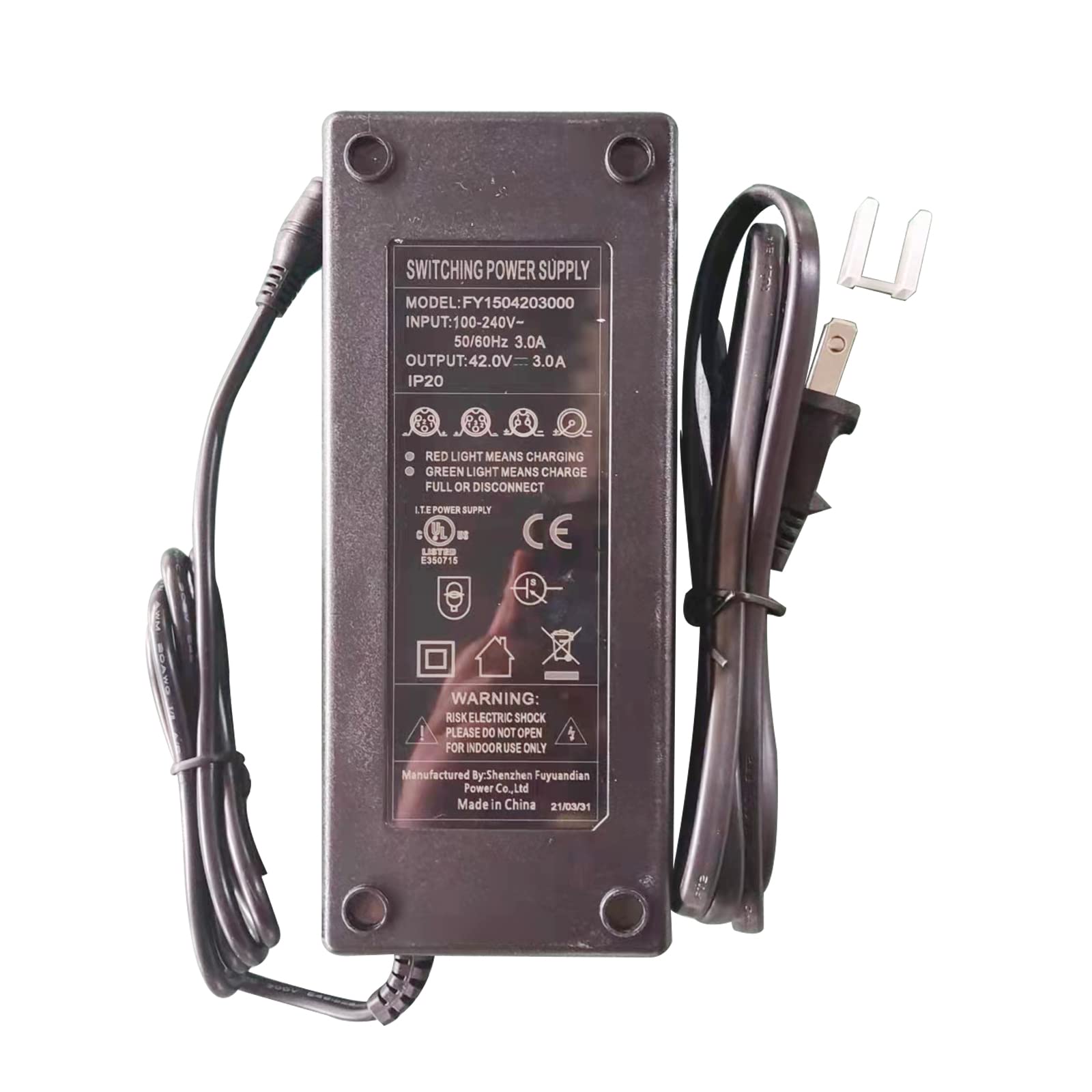 HOVERFLY 42V 3A Charger Fit for Gotrax G MAX, G MAX Ultra Electric Scooter - Main Image