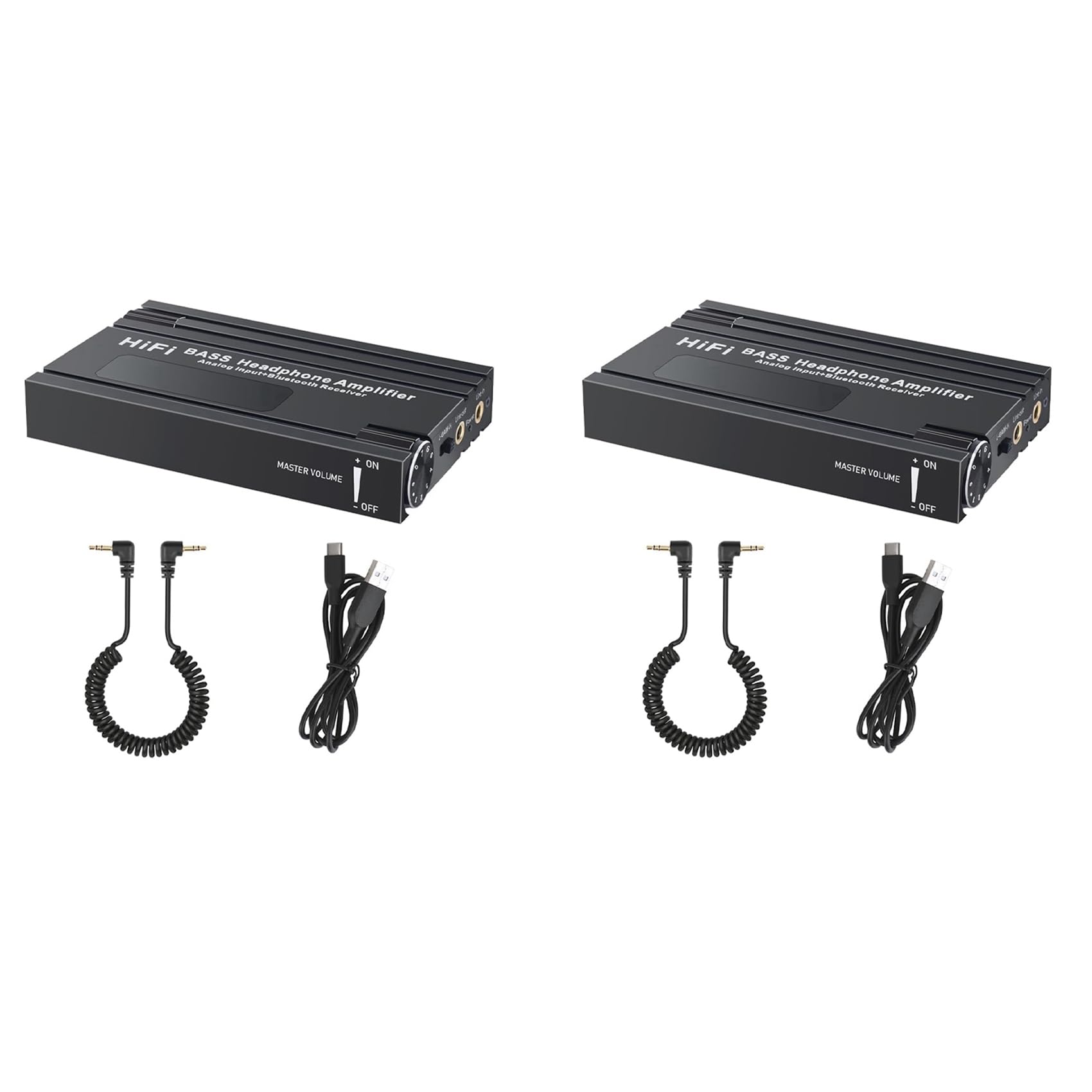 2X Amplificatore per Cuffie HiFi Bluetooth Amplificatore per Auricolari HiFi Portatile con Controllo del Volume dei per MP3/MP4/Telefoni/Lettore Digitale