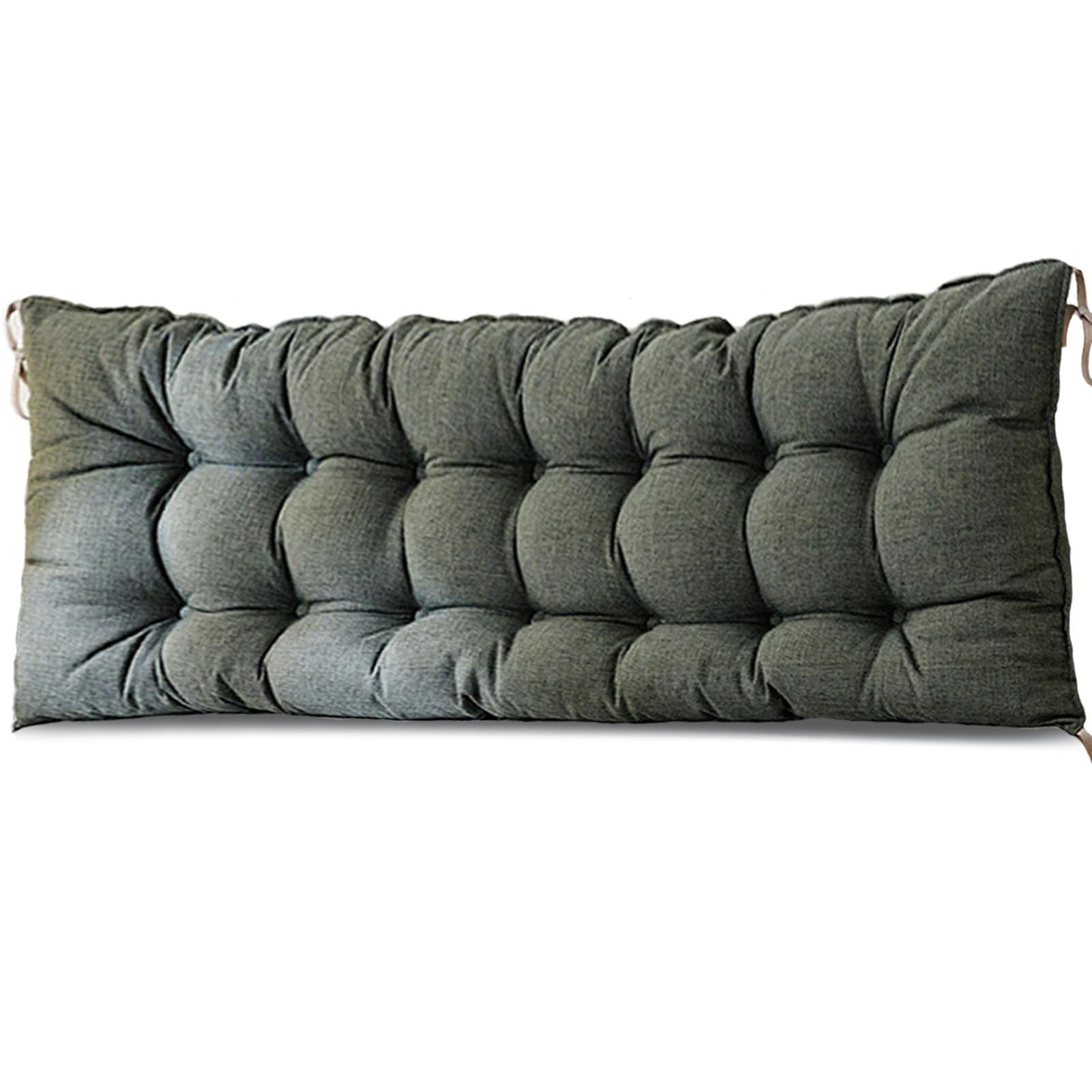 Coussin de banc de jardin gris foncé 200 cm avec dossier pour terrasse et cuisine