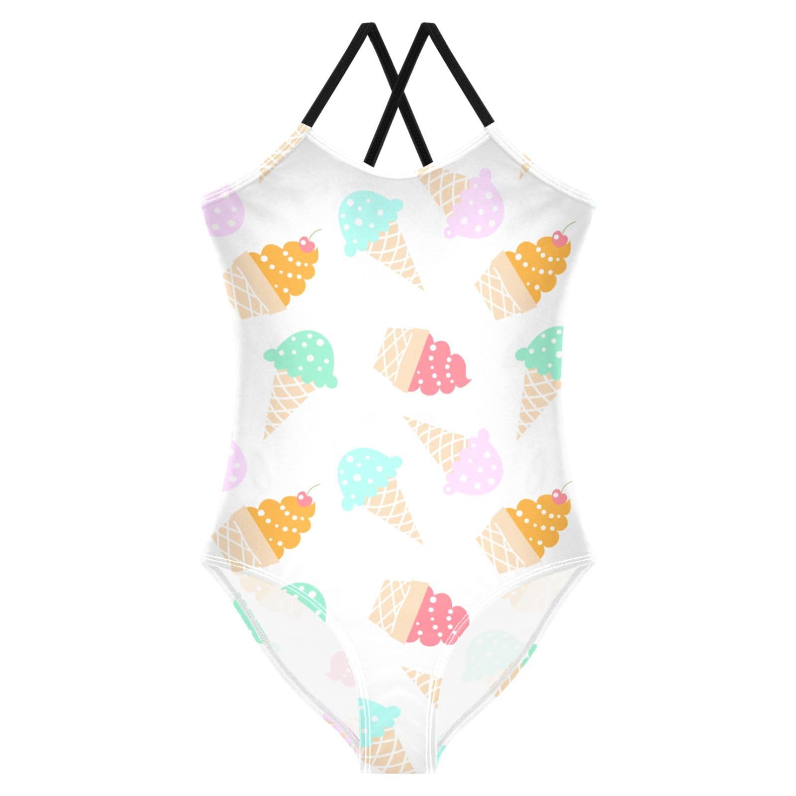 CaTaKu Girls Swimsuits One Piece Bathing Suits Toddler Summer Beach Swimsuits Girls Swimwear 2-8 Years