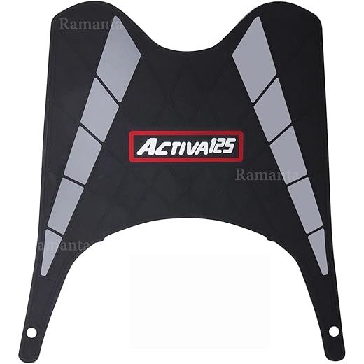 Ramanta Activa 125 Foot Mat Scooter Anti Slip 3D Washable Soft Rubberized Foot Mat/Floor Mar BS6 Compatible with for Activa 125 BS4/BS6 | Re-Useable Two Wheeler Mat (1 PC)