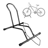 Bike Floor Stand Bikes Bicycle Rack for Outdoor and Indoor&comma;Front And Rear Wheel Storage Bicycle Freestanding Parking Stand Holder Fit for 16"-29" Kid&apos;s&sol;Mountain&sol;Road Bikes&comma;Heavy Duty Metal&comma;Adjustable