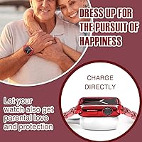 Vista 6 de top4cus Funda de 40mm Suave y Ligera Antiarañazos Protectora Completa 40mm iWatch Resistente al Agua con Brillo para Ejercicios Parachoques