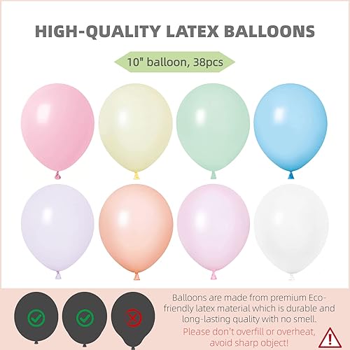 Miniatura 37 de Juego de 2 columnas de globos con globos de confeti incluidos, con base y poste, decoración de fondo de torre de globos para bodas, baby shower