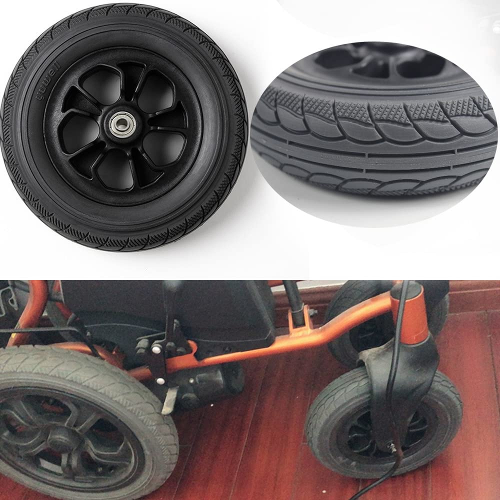 Amazon.co.jp: 電動車椅子用前輪 1組 ソリッドタイヤ 交換用車椅子用