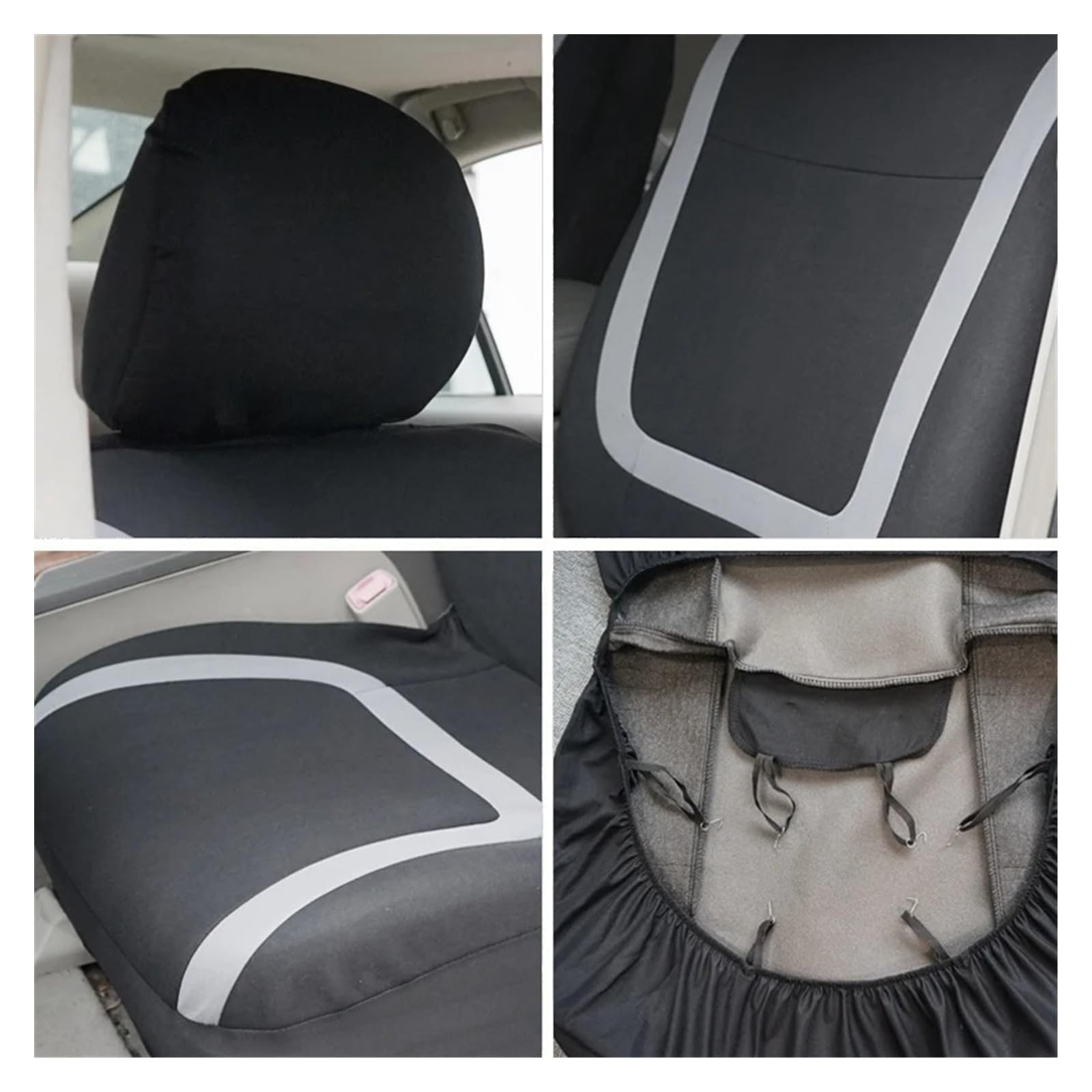 Coprisedile Auto Set Completo Coprisedile Tessuto Universale Poliestere Traspirante Lavabile Adatto Per Interni Di Accessori Per Camion E Furgoni(Purple 5 seat)