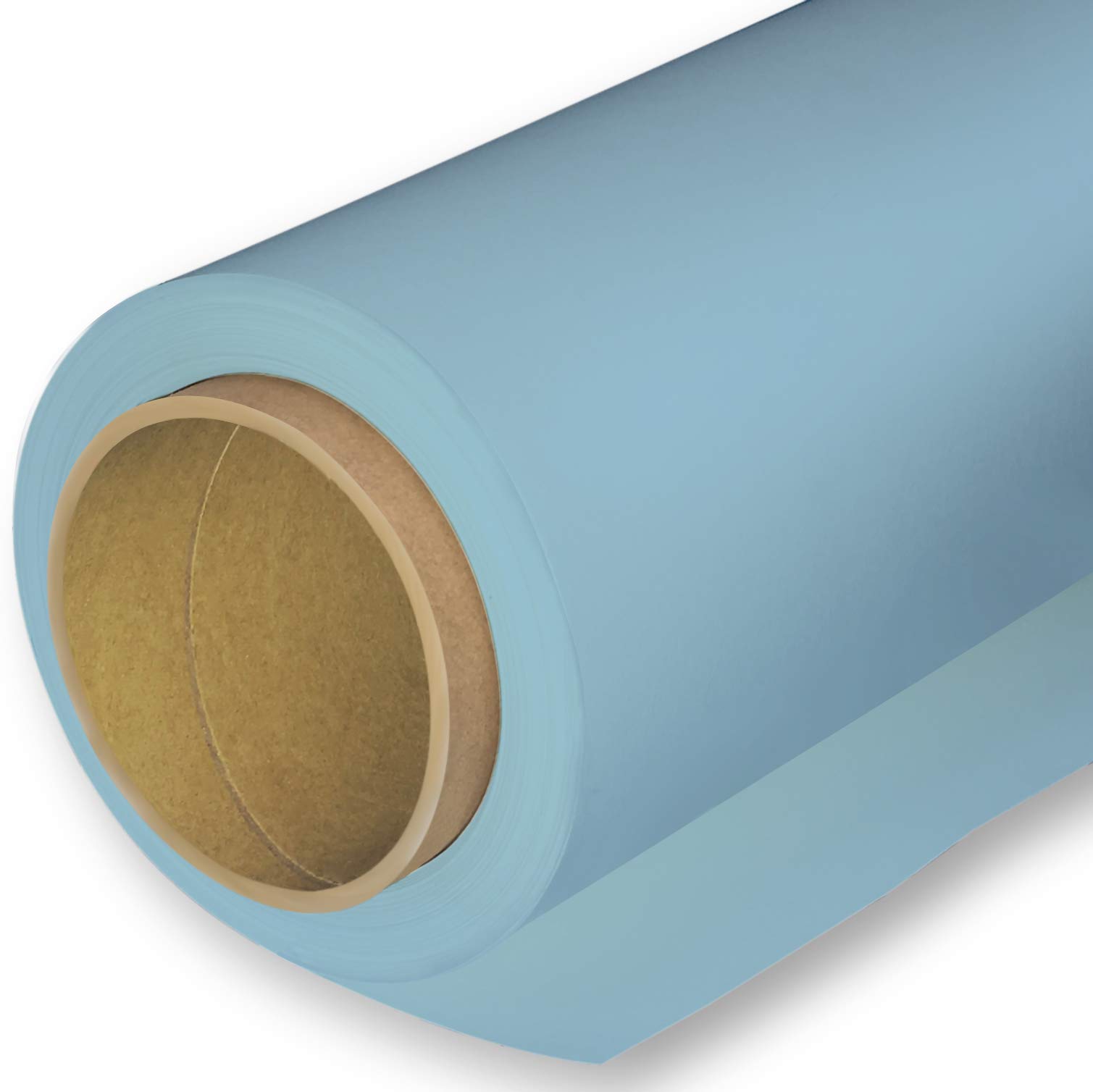 HuaMei Huamei Seamless Photography Background Paper, Photo Backdrop Paper #93 Arctic White (107x36Feet, Sky Blue)