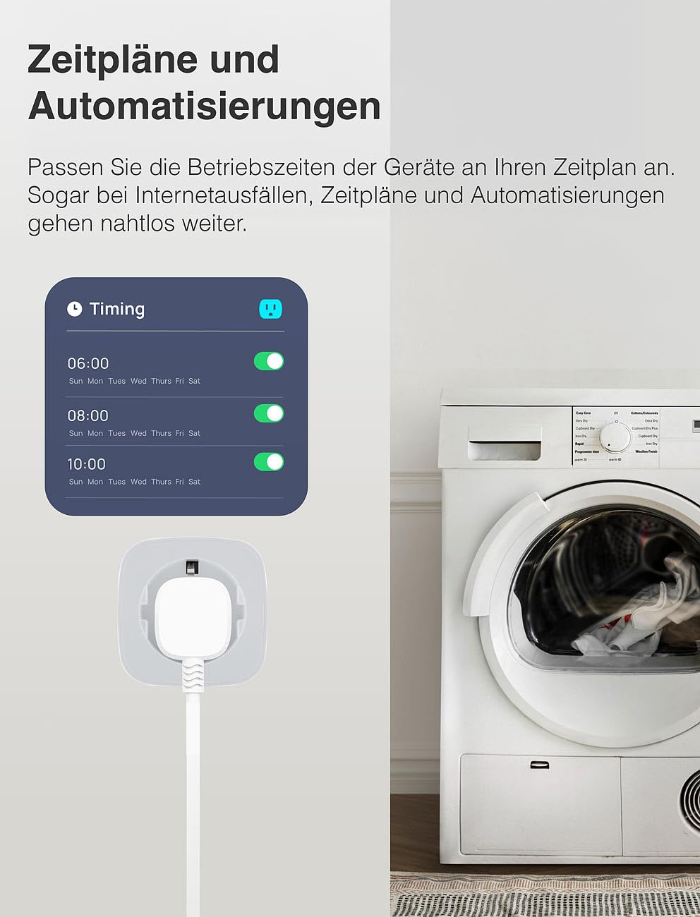 Luminea Home Control WLAN Steckdose TUYA: 4er-Set 2in1-WLAN-Steckdose, bidirektionale Strom-Messung, 16 A, App (Stromzähler WiFi, Smart Life, Solar)