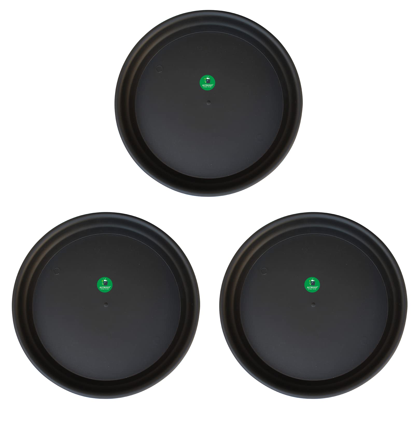 ALTRUIST UV Treated Round Bottom Tray (Plate/Saucer) 16-inch Plastic Pot Tray Garden Outdoor Indoor Black Color Pack of 3 (B09X7422ZB) Amazon Price History, Amazon Price Tracker