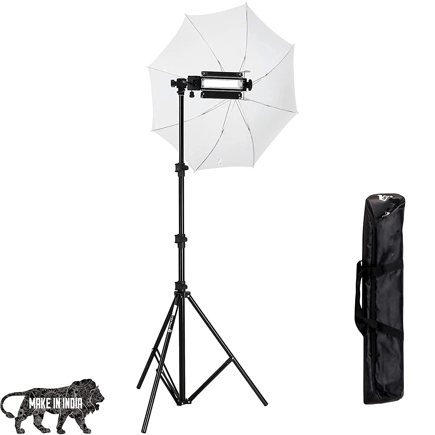 Sponsored Ad - Porta Kit 1000w Light with 9 feet Light Stands and Umbrella Lights for Video & Still Photography SS2 Bag Free for Porta KIT (Porta Light KIT Mark I)