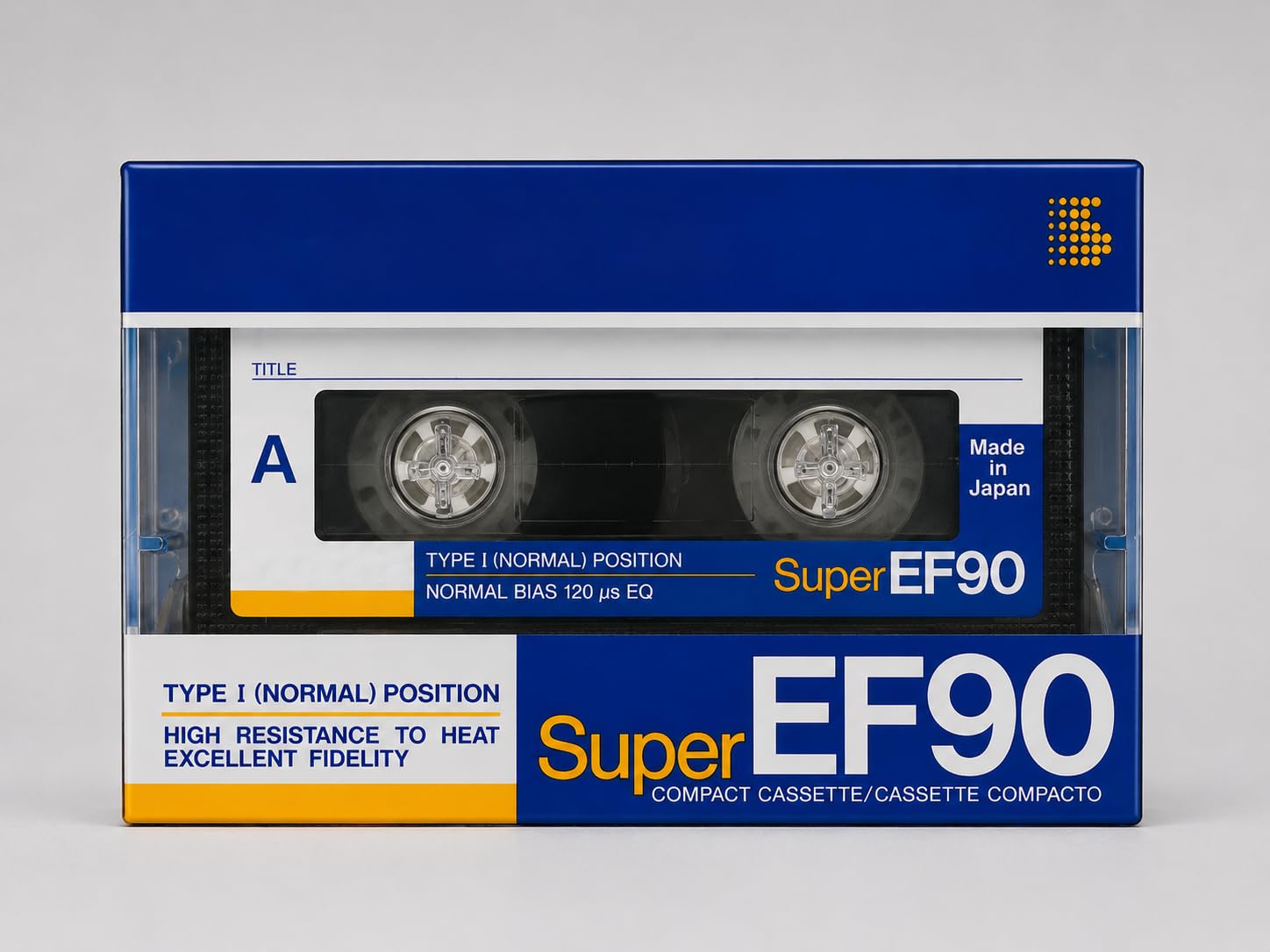 Blank Audio Cassette Tape 90 Minutes (EF90) | Type I Normal Bias Recording Cassette | Vintage Compact Cassette for Music Recording, Voice Recording & Archiving | Retro Collectible Tape-picture-19