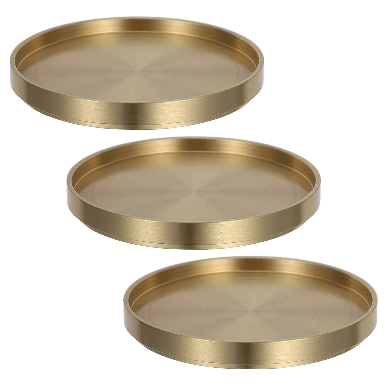 Dessous de verre dorés lot de 3 idéals pour sublimer vos pauses café au bureau