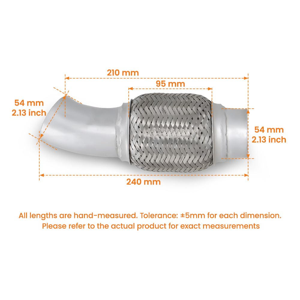 maXpeedingrods Repair Pipe Coupling Flexible Particle Filter E61 N47Flexrohr Dieselpartikelfilter DPF für BMW 1 3 5 Series E60 E61 N47