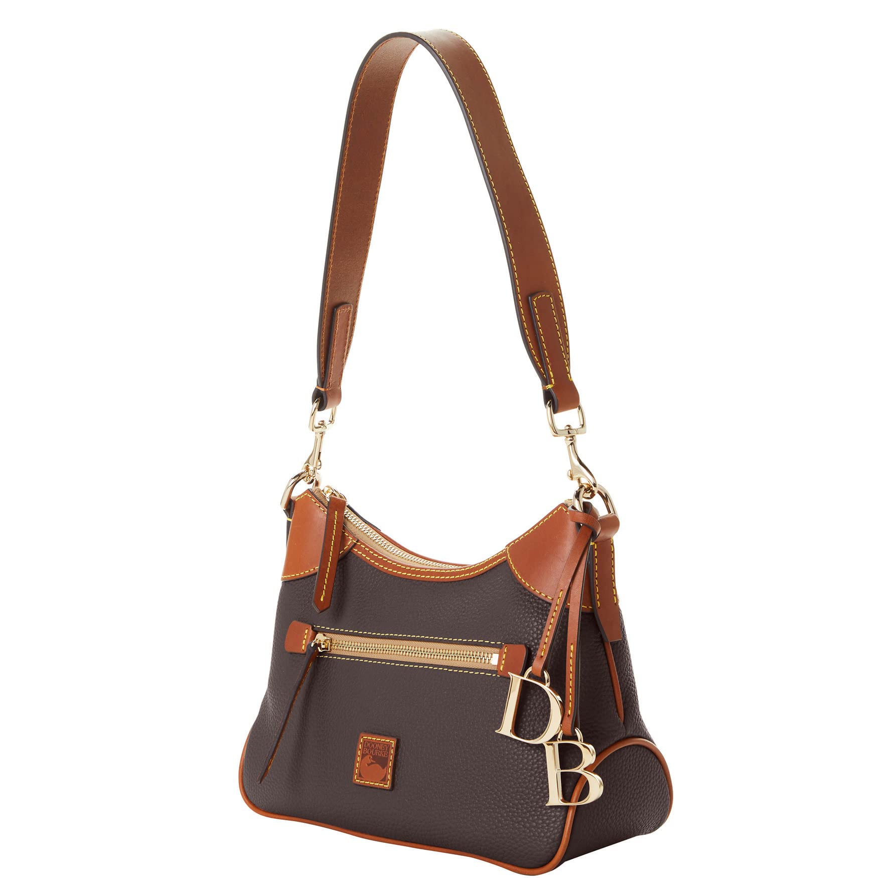 Dooney & Bourke Handbag, Pebble Grain Small Hobo | Black