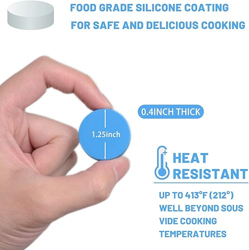 Miniatura 9 de T-mark Paquete de 12 imanes Sous Vide, mantienen las bolsas sumergidas y en su lugar, evita que las bolsas flotantes y la cocción insuficiente de