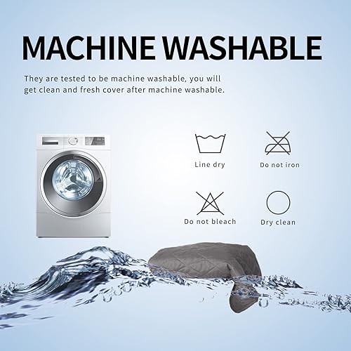 Vista 66 de Easy-Going - Funda protectora, 100 % impermeable, protector de muebles, funda de sofá, funda antideslizante lavable, reutilizable, contra Beige