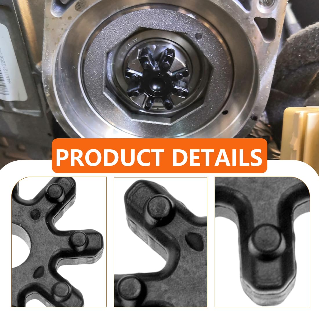 SGERUFZ 4 Pcs Acoplamientos Flexibles para Dirección, Repuestos Compatibles con Máquinas de Dirección de Hyundai y Kia (563152K000FFFF)