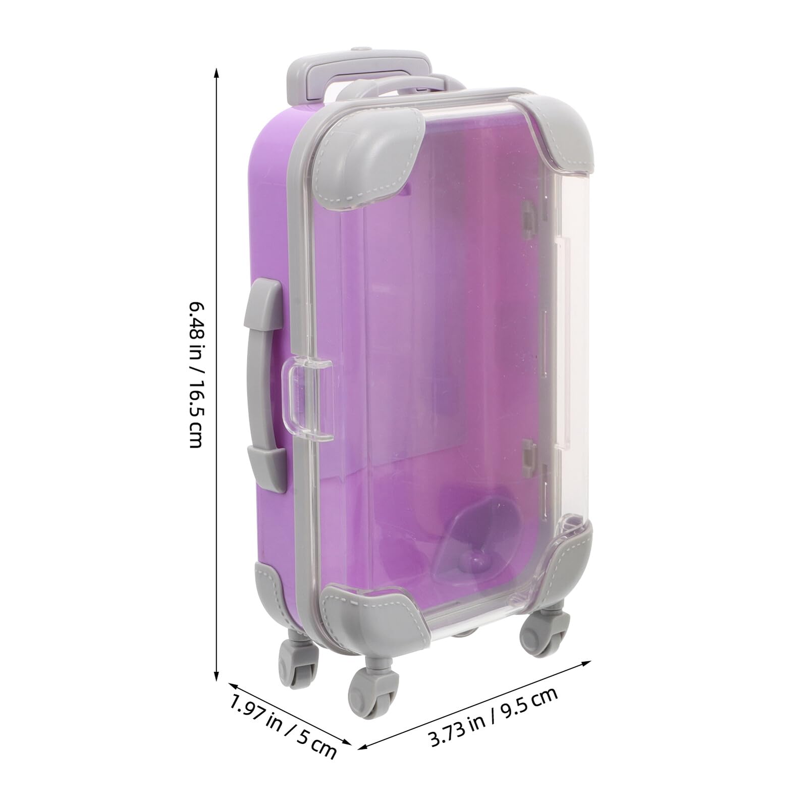 DECORNIJIA 10stücke Kleine Koffer-requisite aus Kunststoff Mini-trolley-geschenkboxen für Süßigkeiten Partyzubehör und Aufbewahrungsboxen Dekorative Koffer-erinnerungsboxen für Hochzeiten