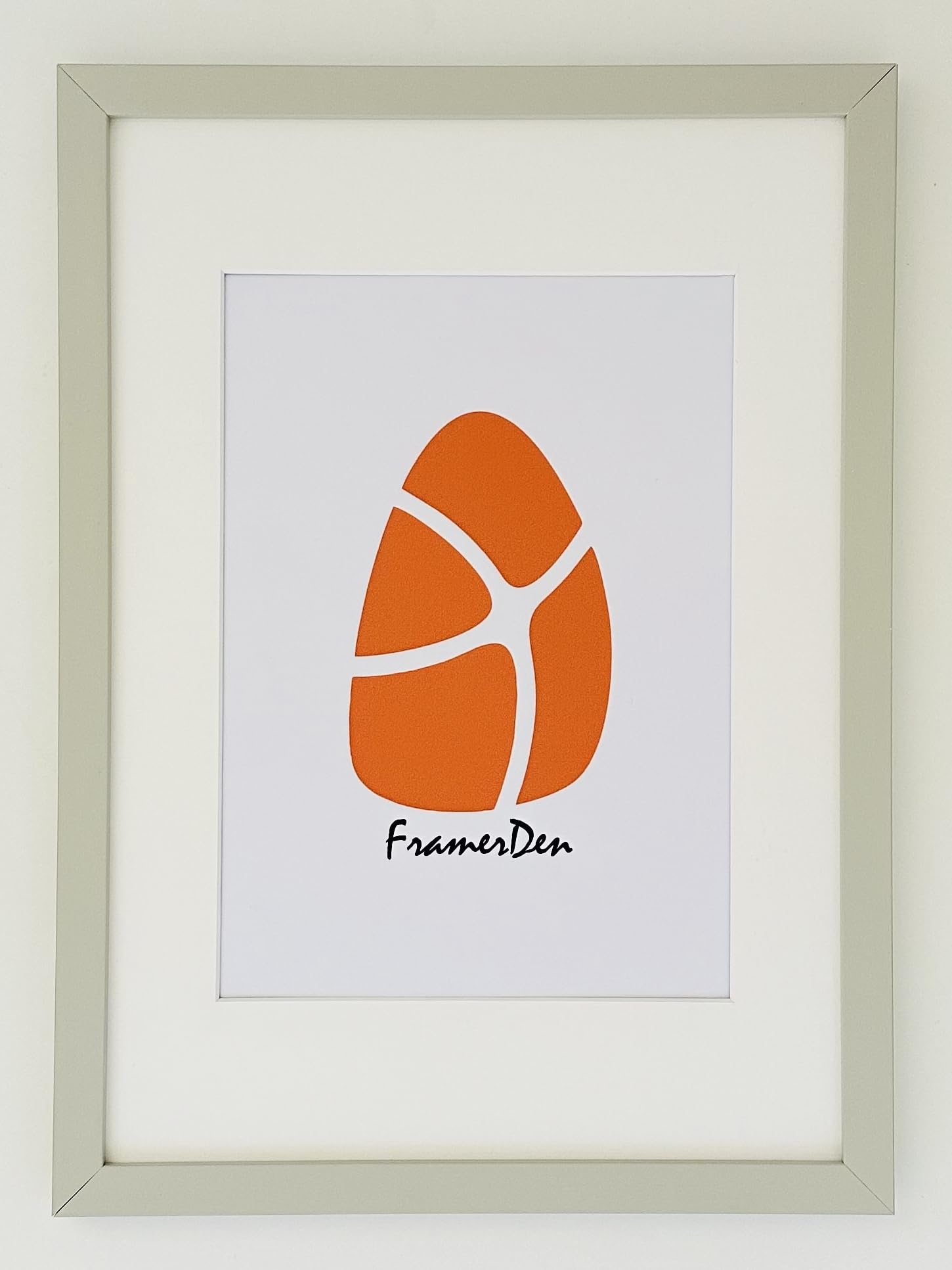 FramerDen® Light Grey A3 Mount for A4 Rainbow Colours Range Poster Picture Frame Fits 29.7x21cm Size Poster Photo Artwork Print, Portrait & Landscape Wall Mountable, Perspex Front & MDF Backing