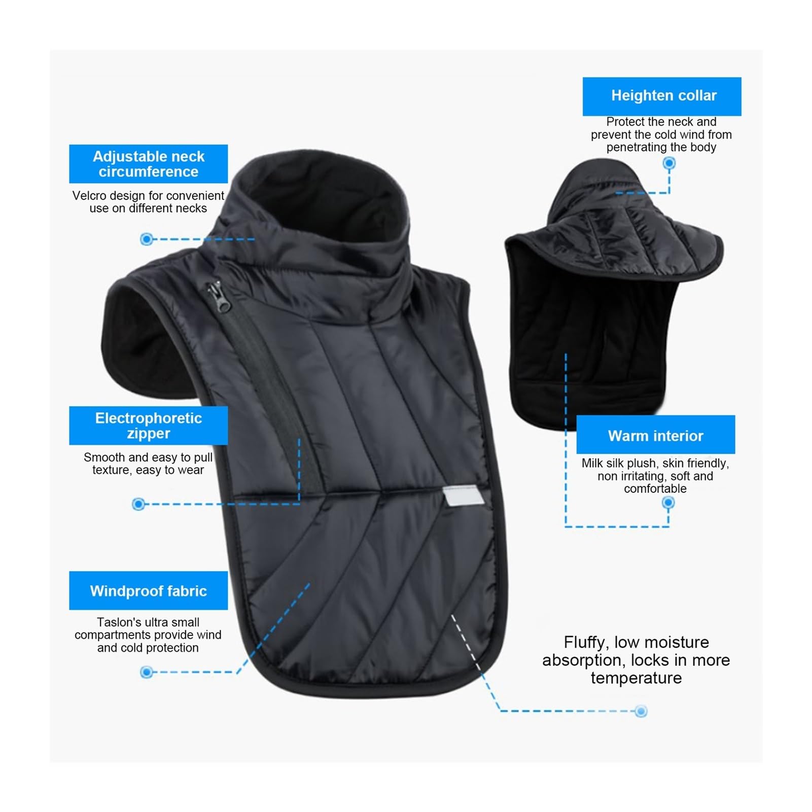 Inverno Mantenere Caldo Collo Sciarpa Motociclista Rider Petto Collo Protector Antivento Scaldino Sciarpa Bavaglini Moto Collare Termico