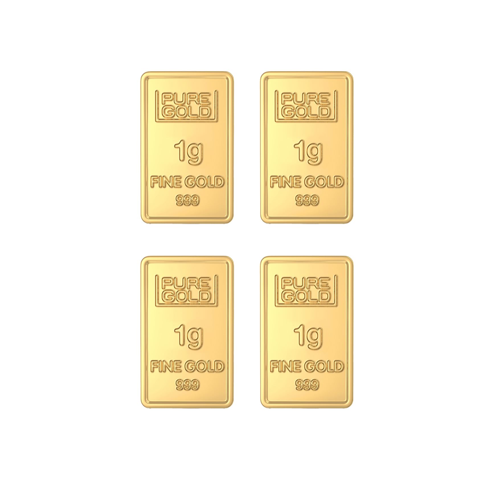 Joylaukkas 24K (999) Purity Assayer certified 4 Grams Gold Bar Combo (1g X 4pcs) (B0DG8JS686) Amazon Price History, Amazon Price Tracker