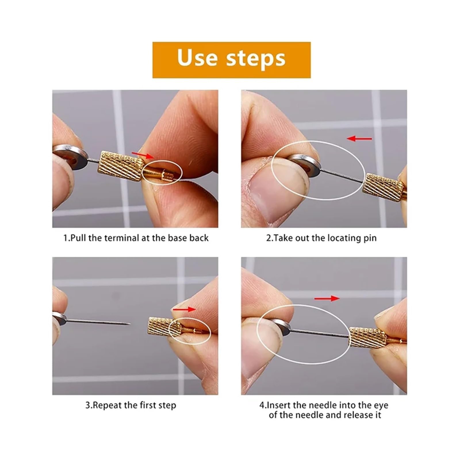 Lot de 12 aiguilles de positionnement de suture en cuir faites à la main