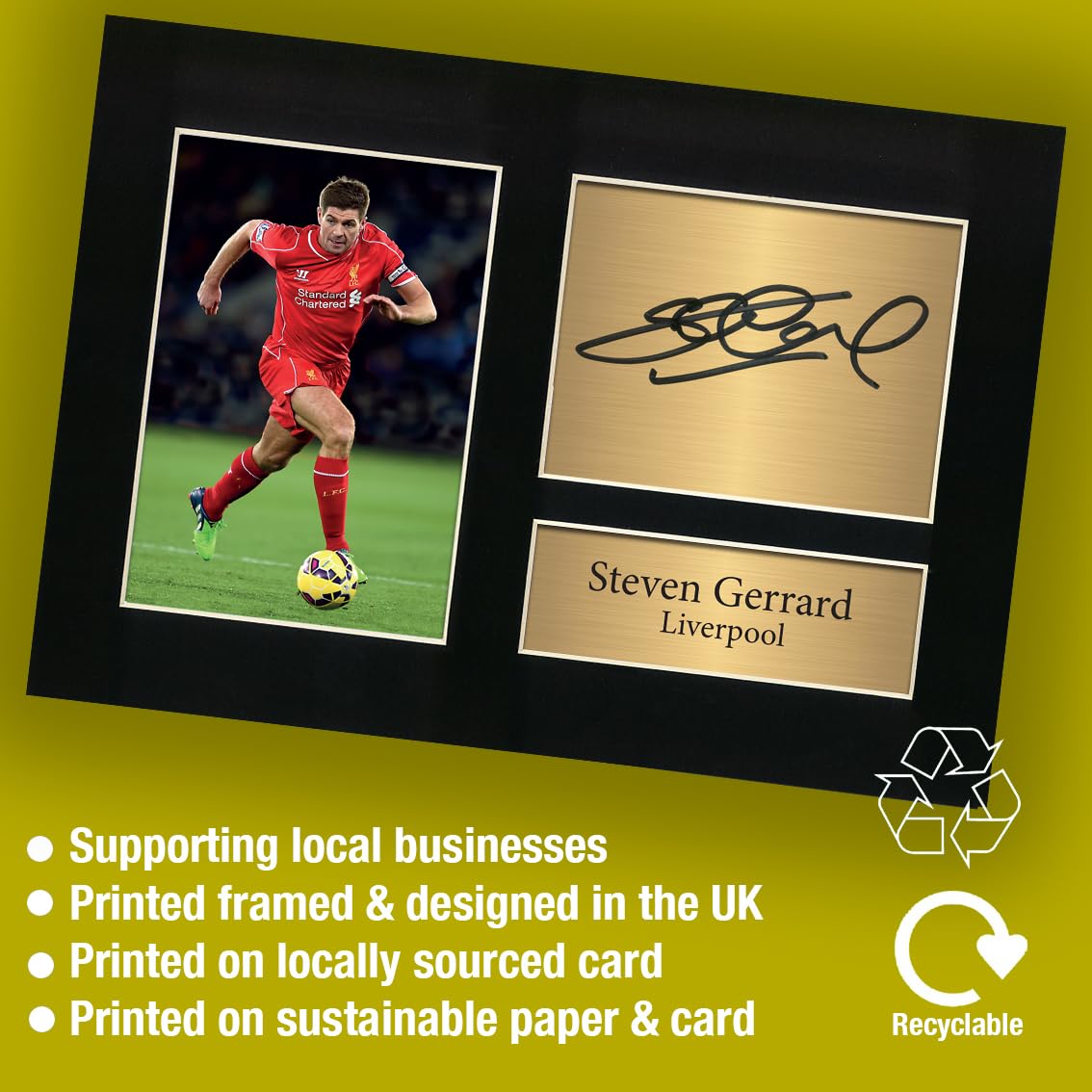 Steven Gerrard & Fernando Torres Signed A4 Photo a Football Gift Liverpool Fans | UK