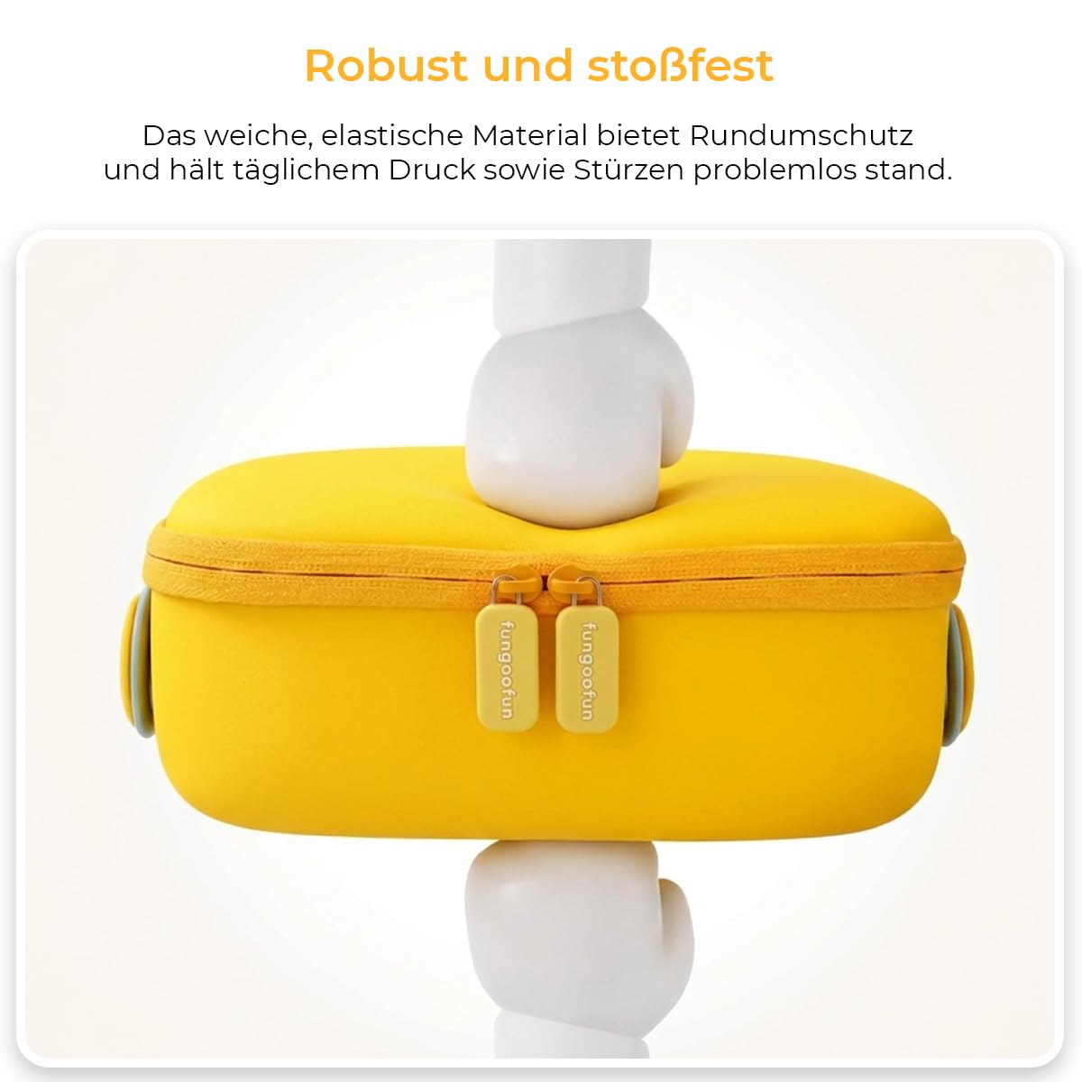 Hardcase Make-up Tasche, wasserdichter Reise Kosmetik Organizer mit verstellbaren Trennfächern & Pinselhalter, tragbare Kosmetiktasche mit 360° drehbarem Griff, große Kapazität, süßer Beauty Case für
