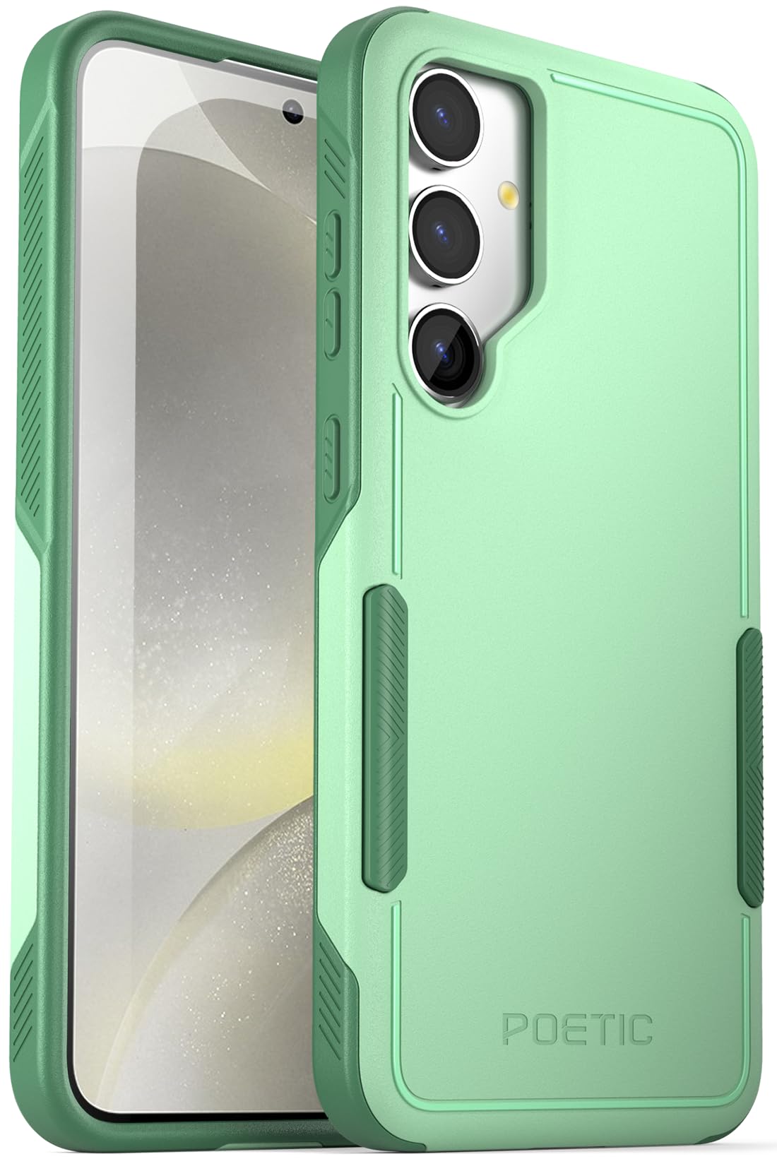 Poetic Neon Case for Galaxy S24 Plus 6.7", Dual Layer Rugged Slim Shockproof Protective Cover, Mint