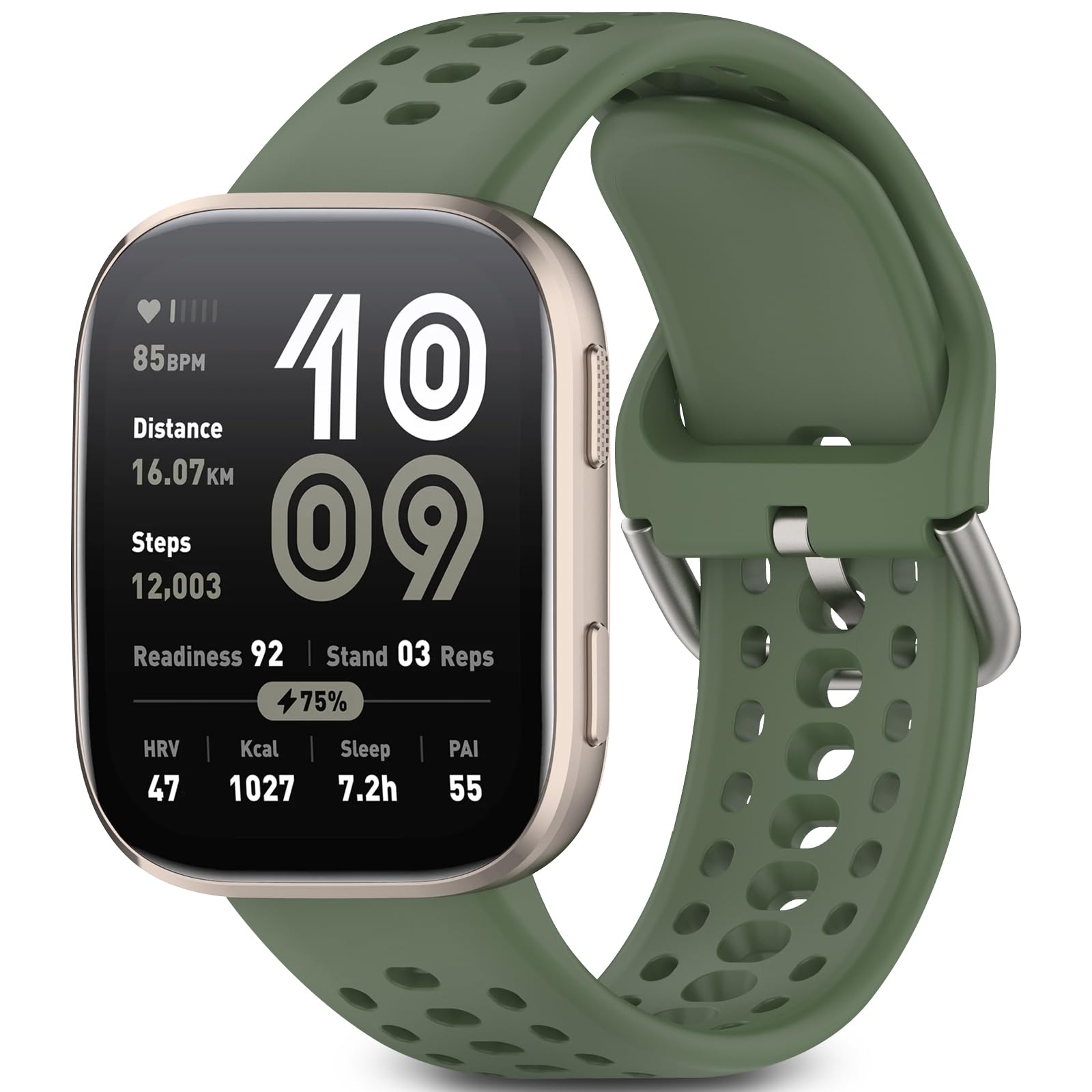 Pulsera Compatible con Amazfit Bip 6 Correa de Silicona, Pulsera Deportiva Suave y Transpirable Adecuada para Amazfit Bip 6 / Bip 5 Correa de Repuesto