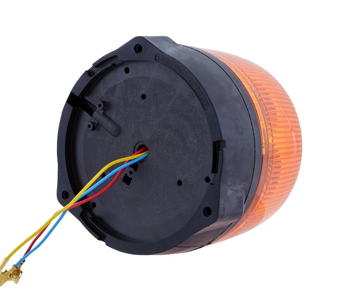 HELLA 2XD 012 878-001 LED-Luz de aviso, de destellos - RotaLED - 12/24V - amarillo - montaje exterior/atornillado - Cable: 140mm - Conector: Flachstecker